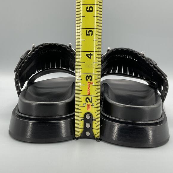 NEW Alexander McQueen Women’s Sunny Slide Sandals Black Size 9.5 - Picture 4 of 11